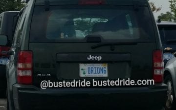 ORION6 - Vanity License Plate by Busted Ride