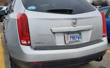 PNKPWR - Vanity License Plate by Busted Ride