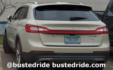 PONTOON - Vanity License Plate by Busted Ride
