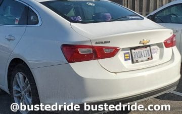 RADKITN - Vanity License Plate by Busted Ride
