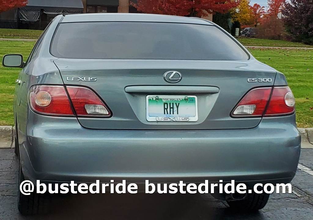 RHY - Vanity License Plate by Busted Ride