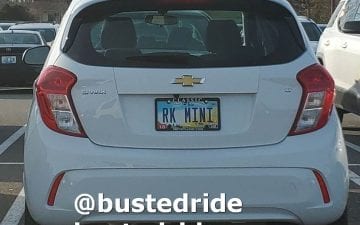 RK MINI - Vanity License Plate by Busted Ride