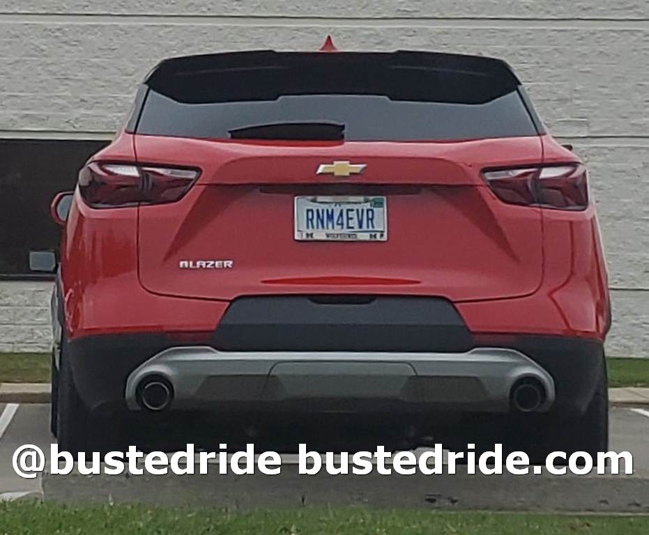 RNM4EVR - Vanity License Plate by Busted Ride