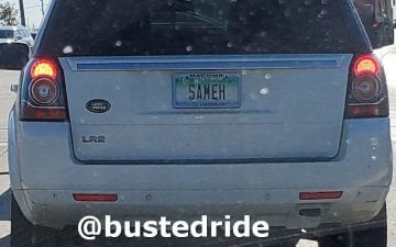 SAMEH - Vanity License Plate by Busted Ride