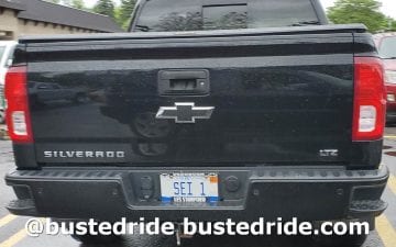 SEI 1 - Vanity License Plate by Busted Ride