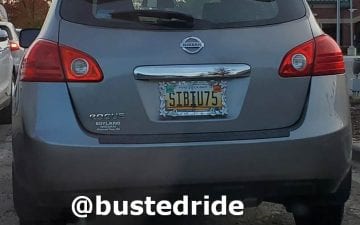 SIBIU75 - Vanity License Plate by Busted Ride