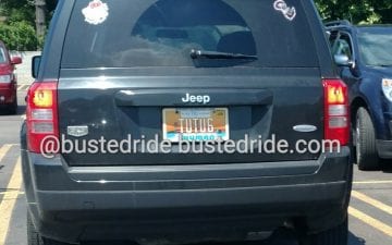 TUTU6 - Vanity License Plate by Busted Ride