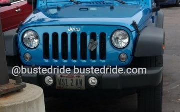 US1 2 KW - Vanity License Plate by Busted Ride