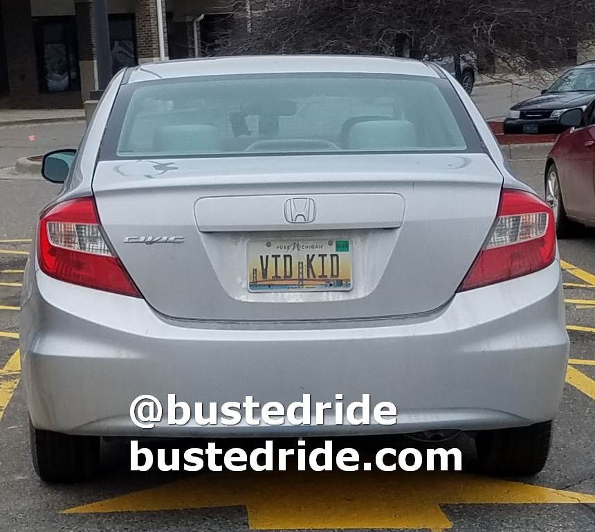 VID KID - Vanity License Plate by Busted Ride
