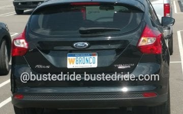 (W)8R0NC0 - Vanity License Plate by Busted Ride