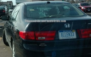 ALLEN33 - Vanity License Plate by Busted Ride