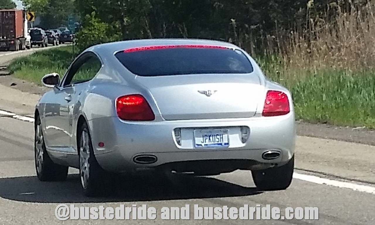 JPKUSH - Vanity License Plate by Busted Ride