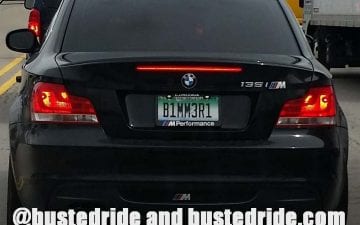 B1MM3R1 - Vanity License Plate by Busted Ride