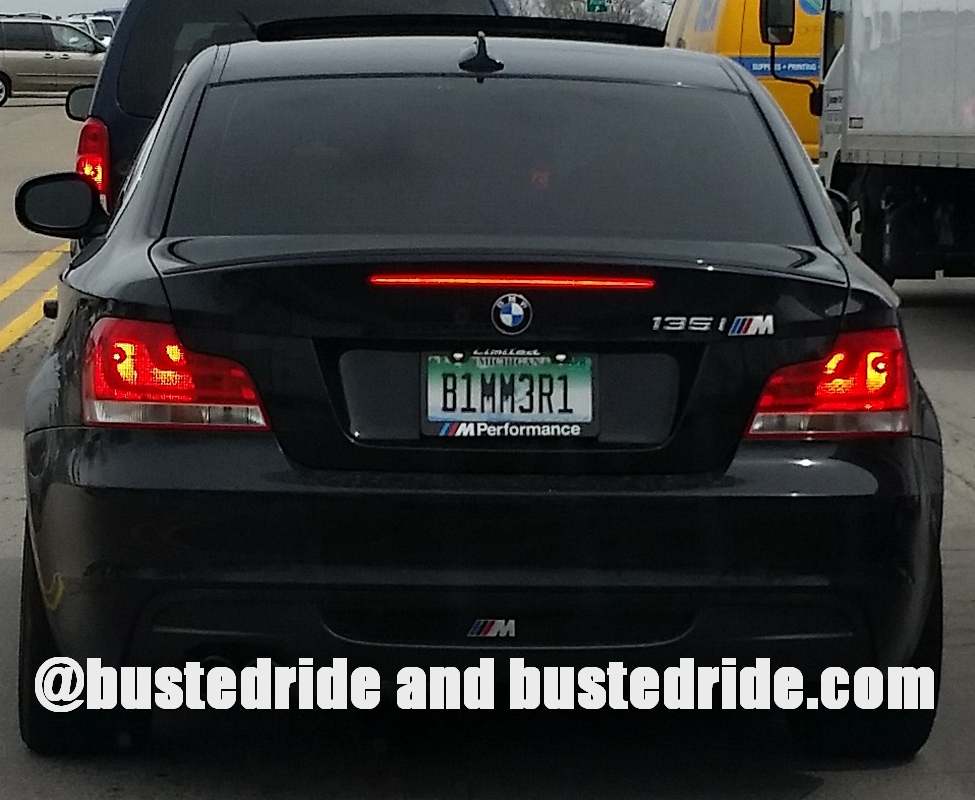 B1MM3R1 - Vanity License Plate by Busted Ride