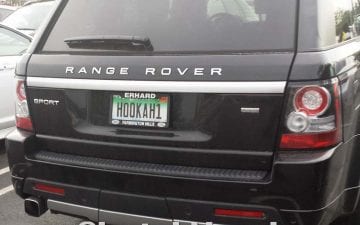 HOOKAH1 - Vanity License Plate by Busted Ride
