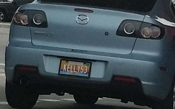 KELLYS3 - Vanity License Plate by Busted Ride