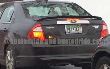 PATMIKE - Vanity License Plate by Busted Ride