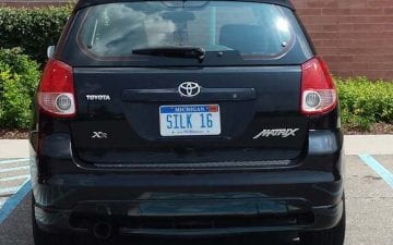 SILK 16 - Vanity License Plate by Busted Ride