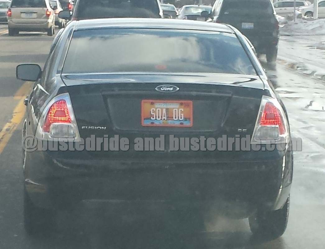 SOA OG - Vanity License Plate by Busted Ride