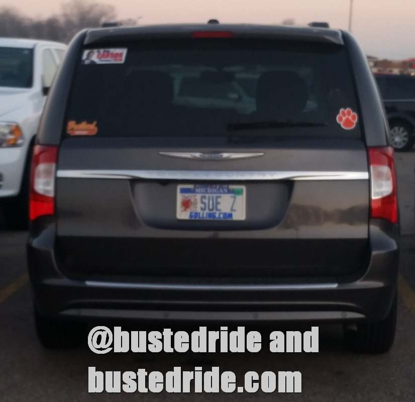 SUE Z - Vanity License Plate by Busted Ride