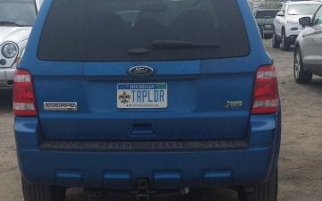 TRPLDR - Vanity License Plate by Busted Ride