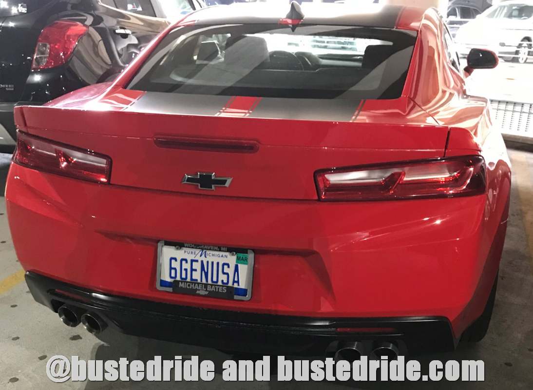 6GENUSA - Vanity License Plate by Busted Ride