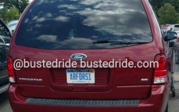 ARFORS1 - Vanity License Plate by Busted Ride
