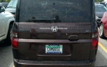 CHMOOSE - Vanity License Plate by Busted Ride