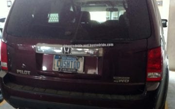 CUSHTOO - Vanity License Plate by Busted Ride