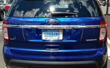 GODB4ME - Vanity License Plate by Busted Ride