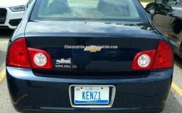 KENZ1 - Vanity License Plate by Busted Ride