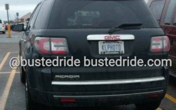 KLPHOTO - Vanity License Plate by Busted Ride