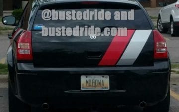 MOPOWA - Vanity License Plate by Busted Ride