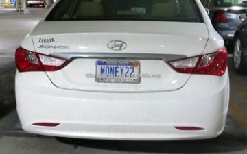MONEY22 - Vanity License Plate by Busted Ride