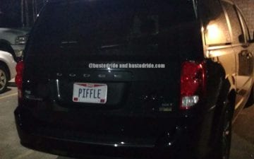 PIFFLE - Vanity License Plate by Busted Ride
