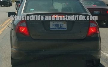 PH8E6T - Vanity License Plate by Busted Ride