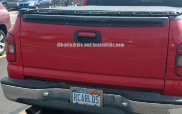 RCARLOS - Vanity License Plate by Busted Ride