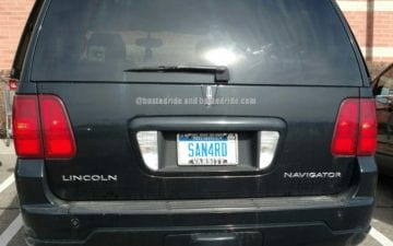 SAN4RD - Vanity License Plate by Busted Ride