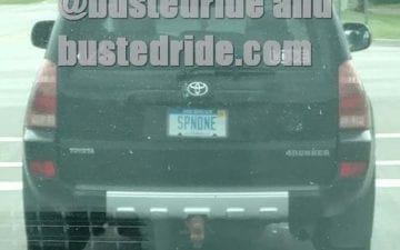 SPNONE - Vanity License Plate by Busted Ride