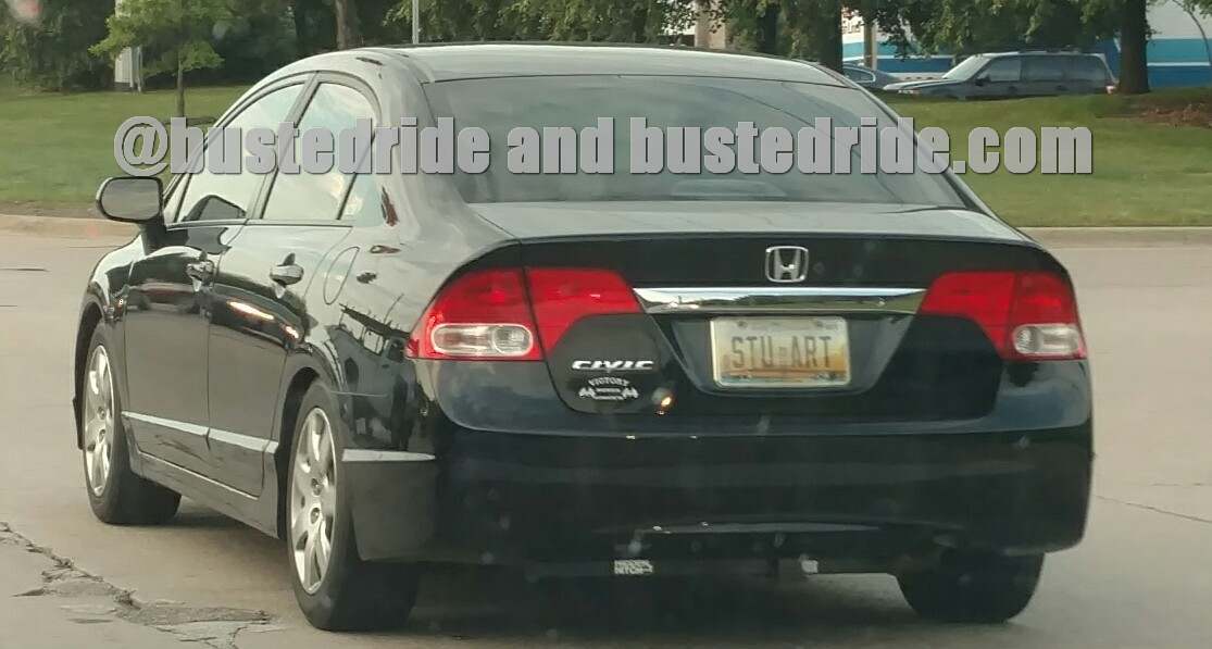 STU ART - Vanity License Plate by Busted Ride