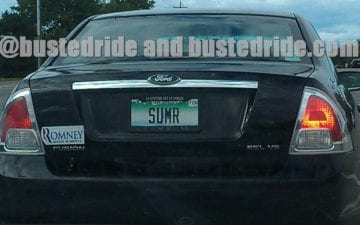 SUMR -First Day of Summer 2022 - Vanity License Plate by Busted Ride