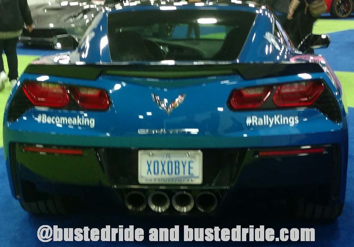 XOXOBYE - Vanity License Plate by Busted Ride