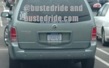 CHIEF01 - Vanity License Plate by Busted Ride