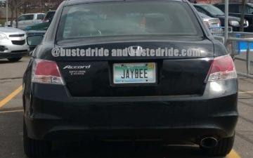 JAYBEE - Vanity License Plate by Busted Ride
