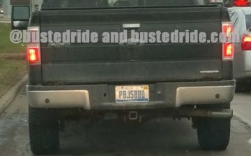 PBBJBBQ - Vanity License Plate by Busted Ride