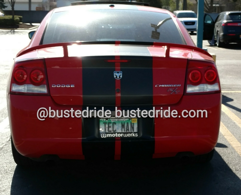 TEC MAN - Vanity License Plate by Busted Ride