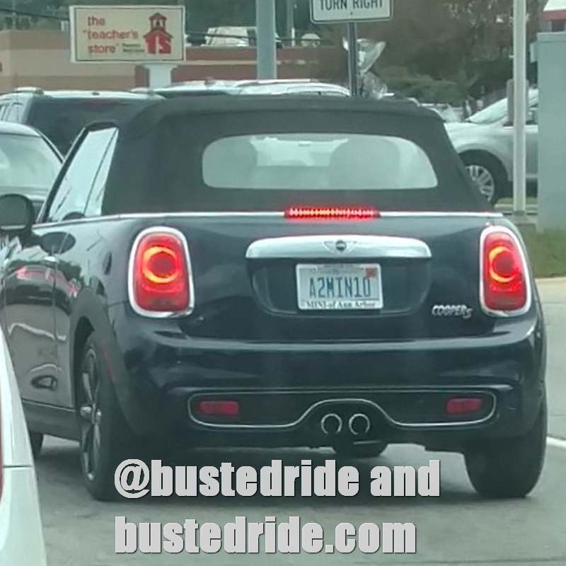 A2MIN10 - Vanity License Plate by Busted Ride