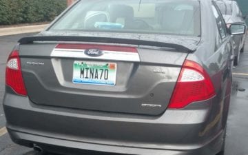MINA70 - Vanity License Plate by Busted Ride