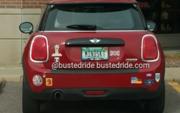 MINISKT - Vanity License Plate by Busted Ride