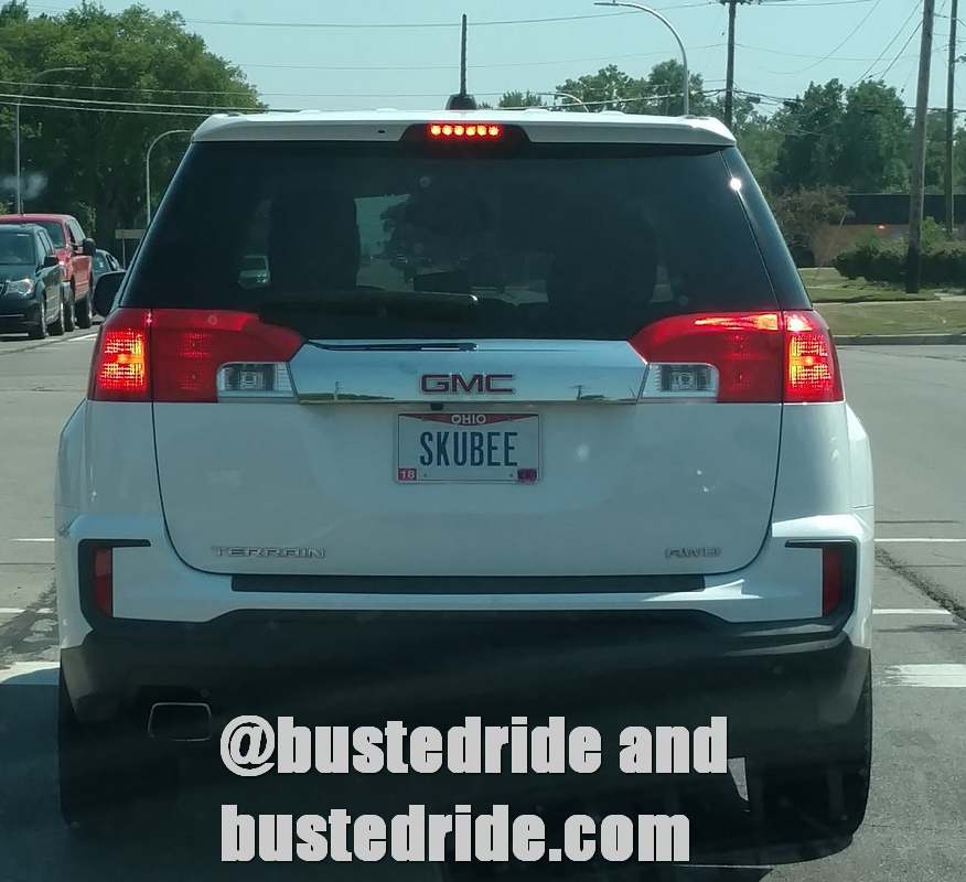 SKUBEE - Vanity License Plate by Busted Ride